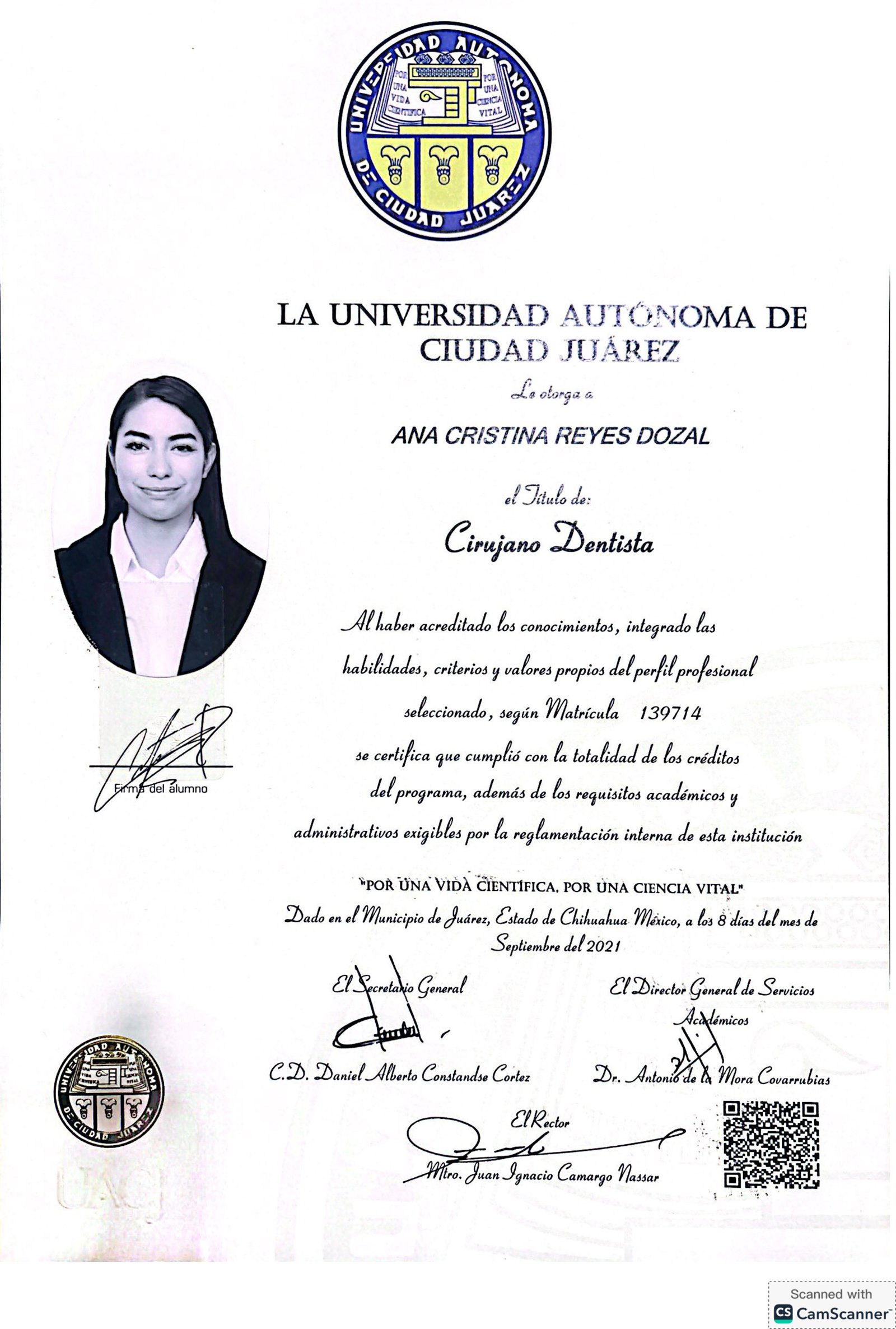Dra. Ana Cristina Reyes Dozal - Ver certificaciones 3