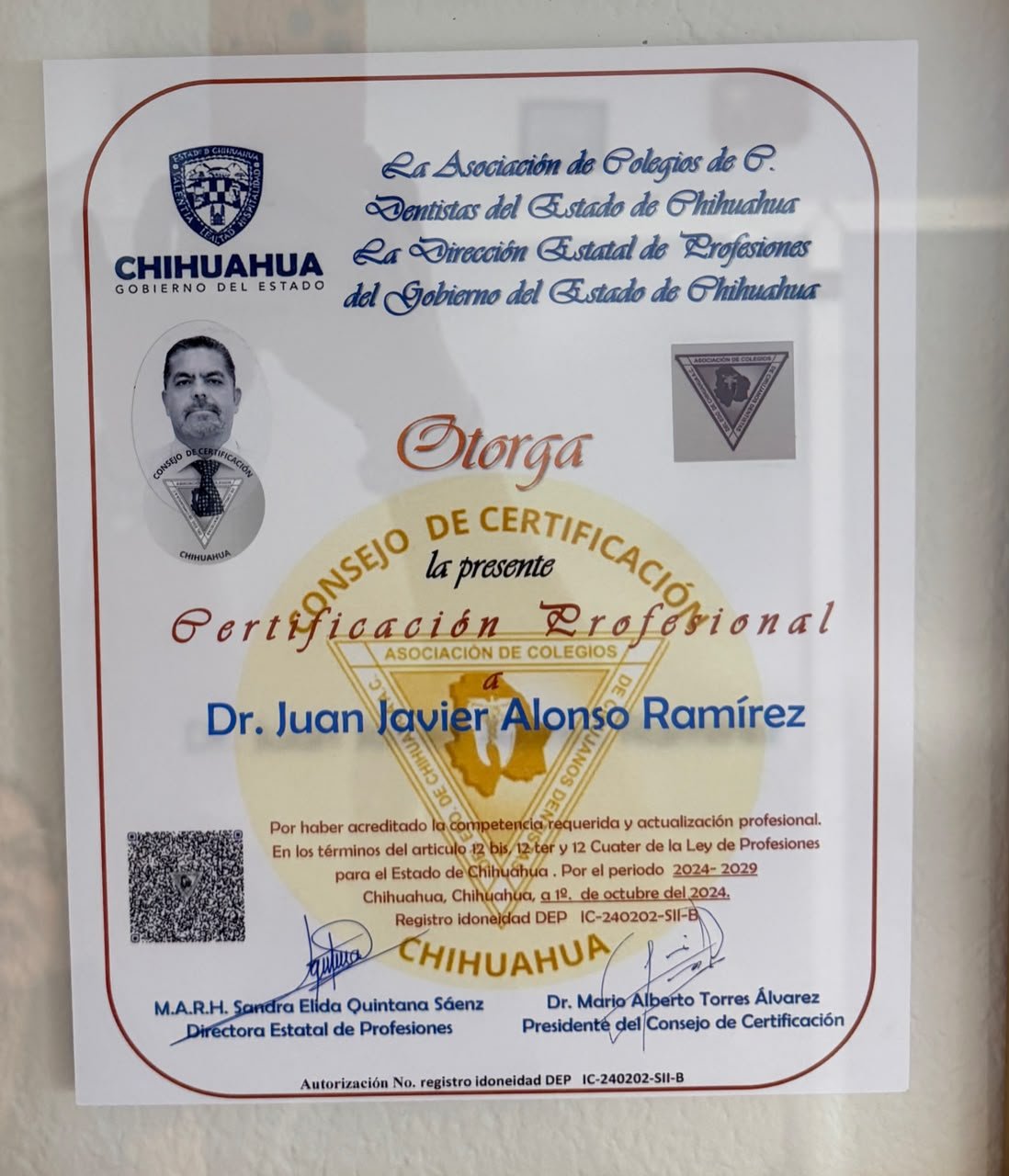 Dr. Juan Javier Alonso Ramírez - Ver certificaciones 12