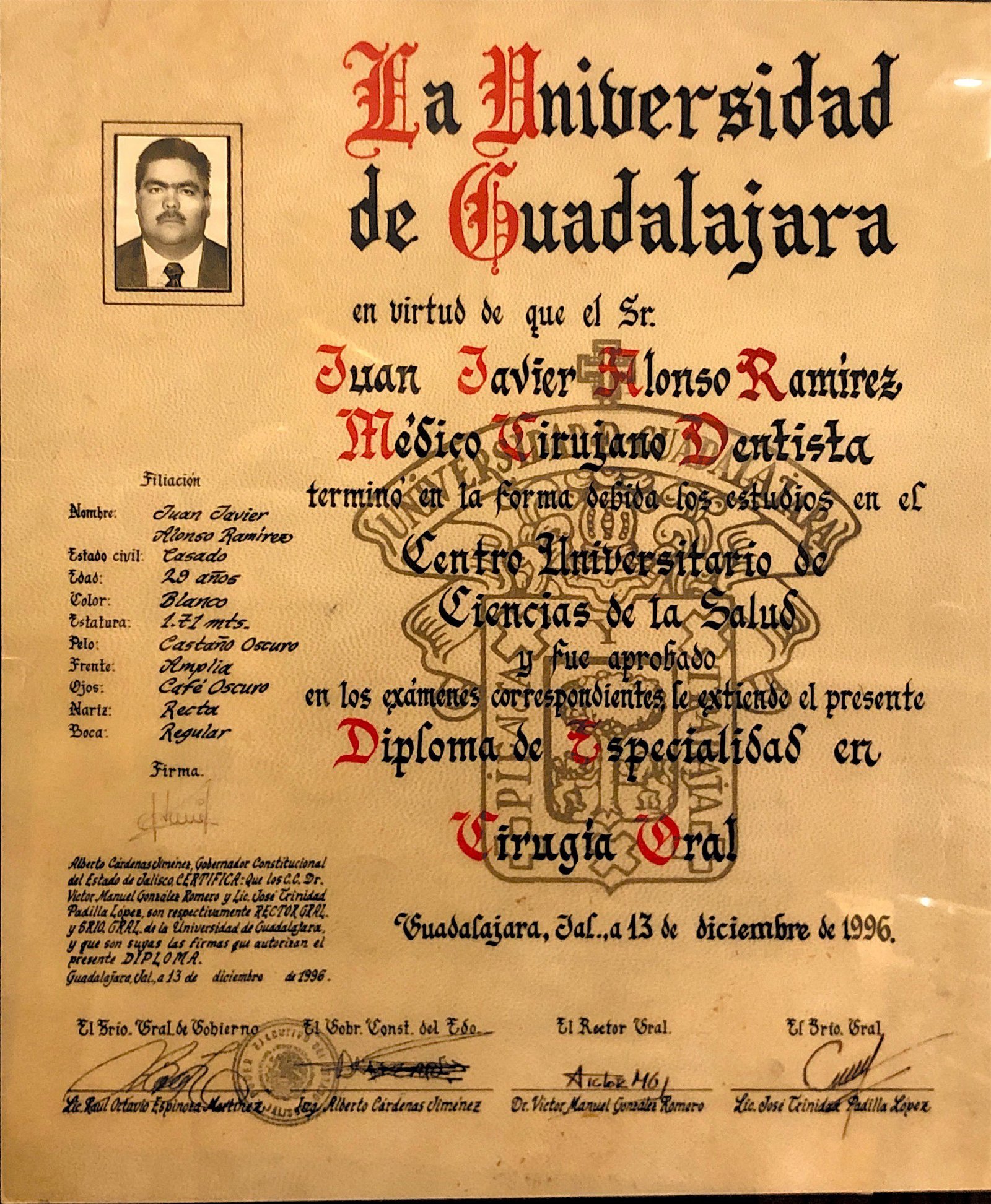 Dr. Juan Javier Alonso Ramírez - Ver certificaciones 3
