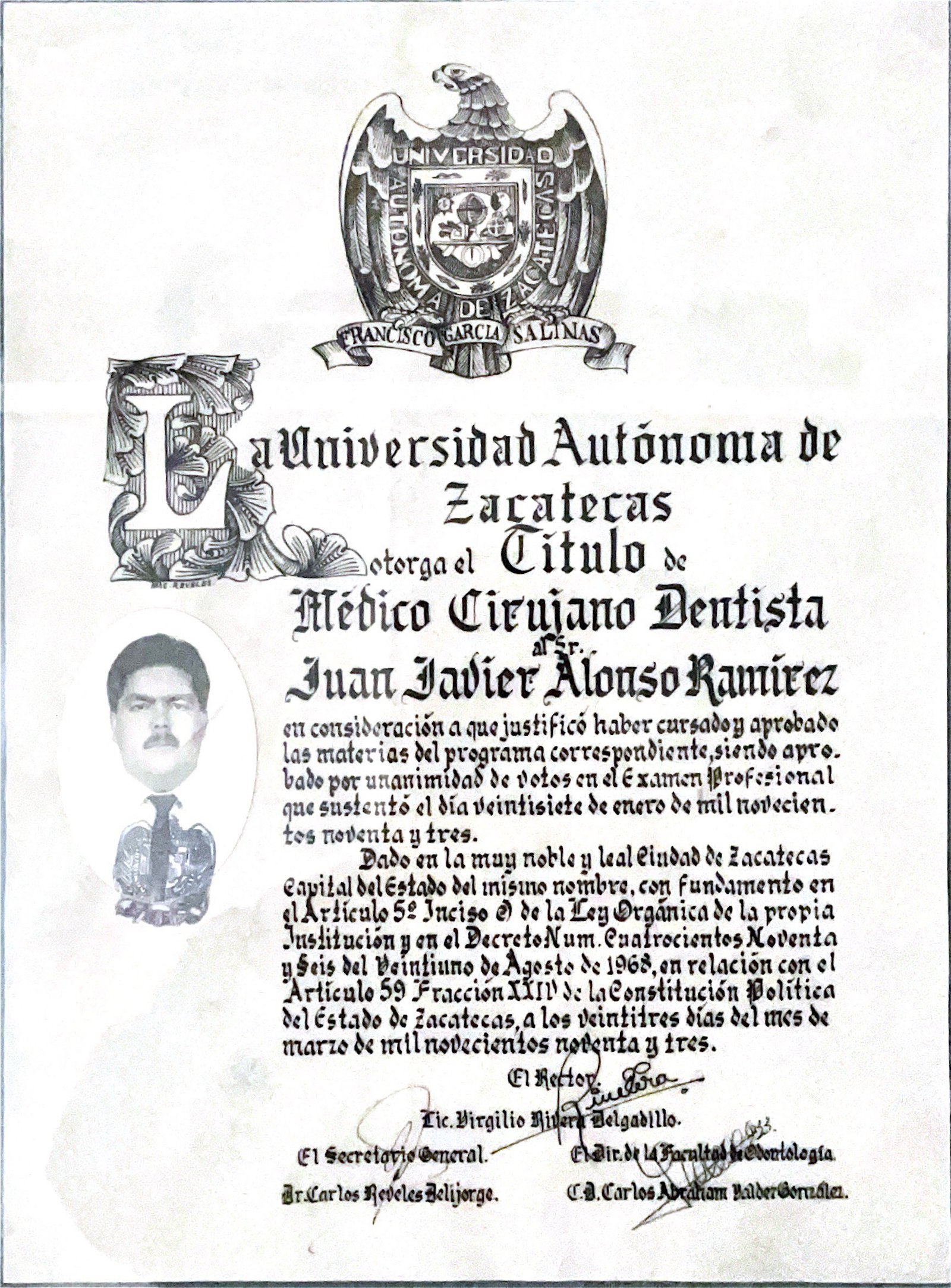 Dr. Juan Javier Alonso Ramírez - Ver certificaciones 4