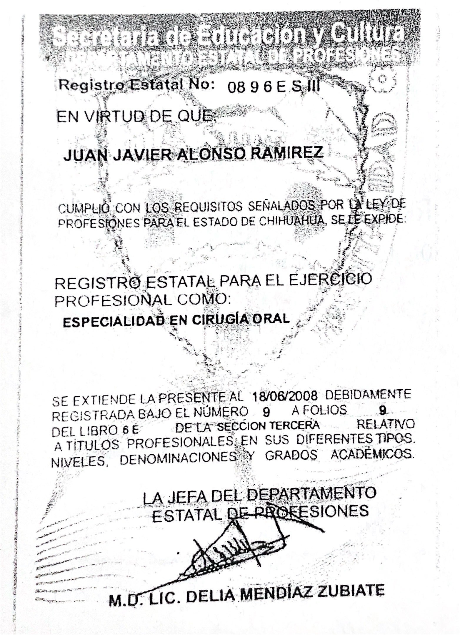 Dr. Juan Javier Alonso Ramírez - Ver certificaciones 5