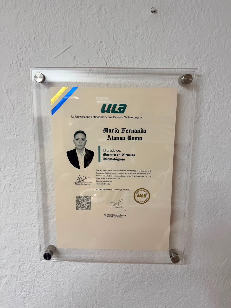 Dra. María Fernanda Alonso Romo - Ver certificaciones 10