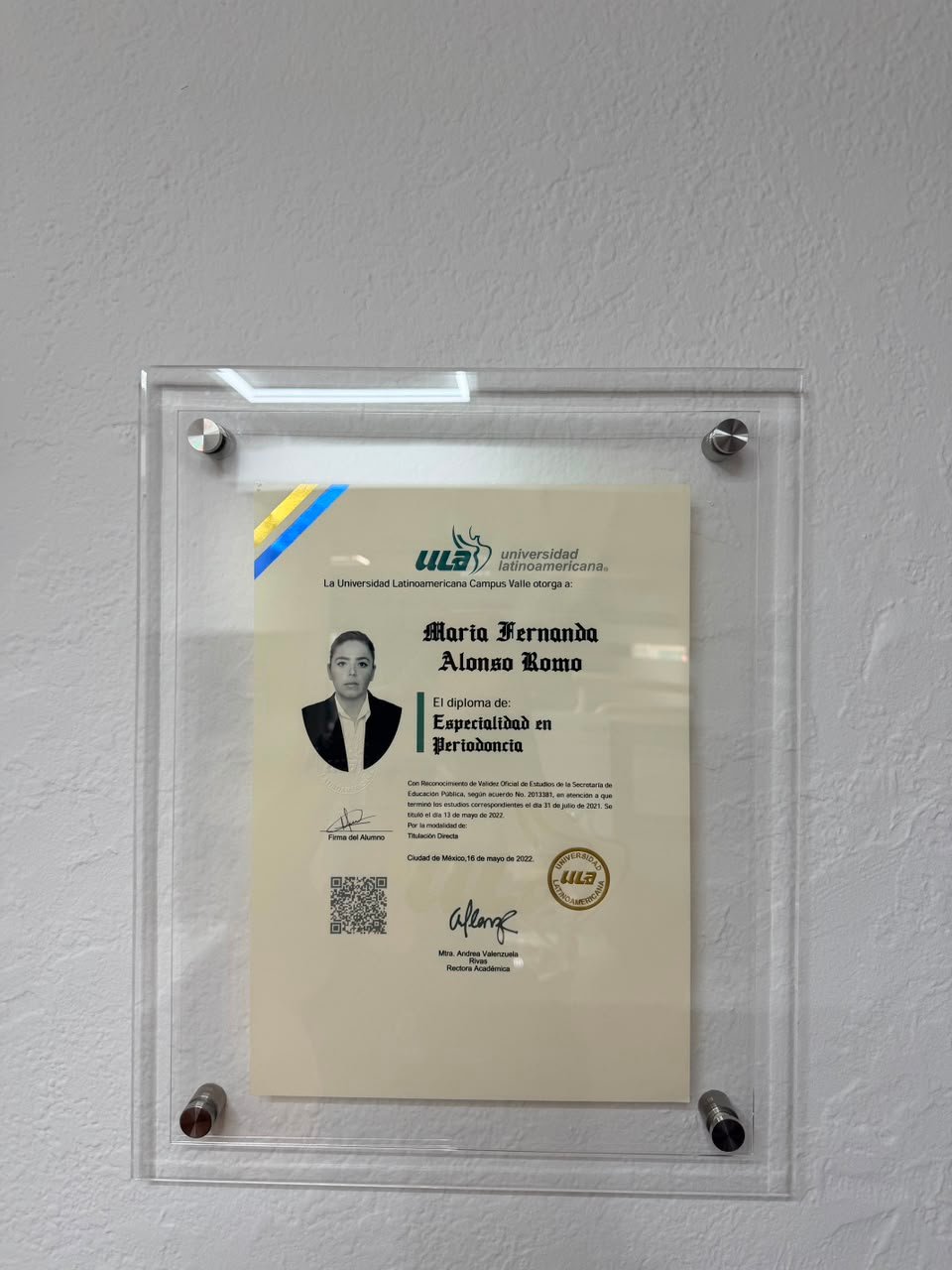Dra. María Fernanda Alonso Romo - Ver certificaciones 9