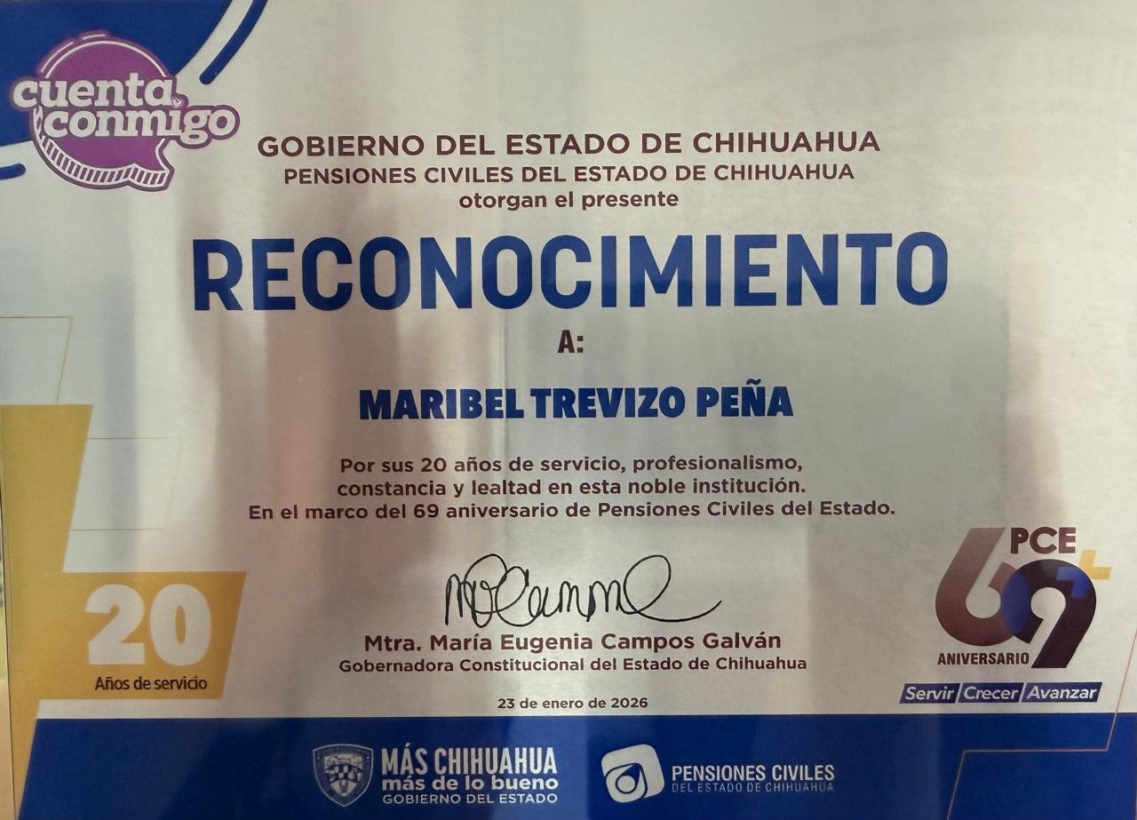 Dra. Maribel Trevizo Peña - Ver certificaciones 1